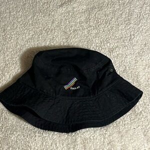 Black Bucket Hat with Logo